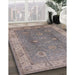 Machine Washable Industrial Modern Sandstone Brown Rug in a Family Room, wshurb918