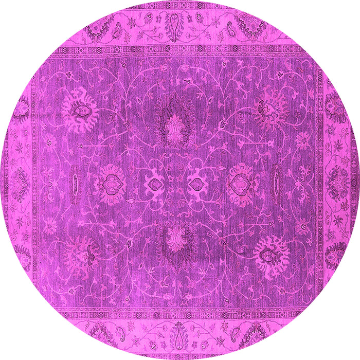 Round Oriental Pink Traditional Rug, urb918pnk