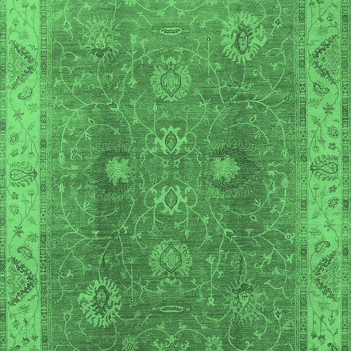 Oriental Emerald Green Traditional Rug, urb918emgrn