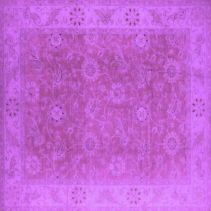 Square Oriental Purple Traditional Rug, urb919pur