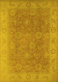 Oriental Yellow Traditional Rug, urb919yw