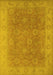 Oriental Yellow Traditional Rug, urb919yw