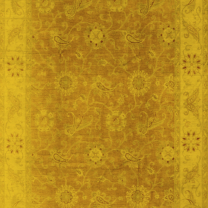 Oriental Yellow Traditional Rug, urb919yw