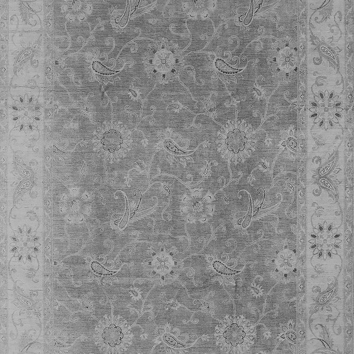 Machine Washable Oriental Gray Traditional Rug, wshurb919gry