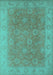 Oriental Turquoise Traditional Rug, urb919turq