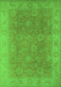 Oriental Green Traditional Rug, urb919grn