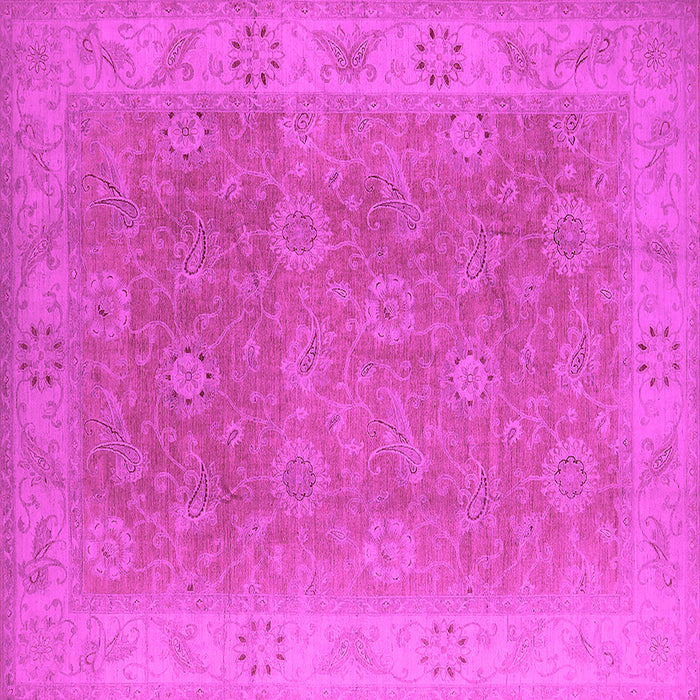 Square Oriental Pink Traditional Rug, urb919pnk