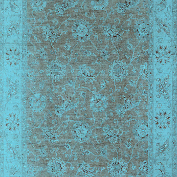 Oriental Light Blue Traditional Rug, urb919lblu