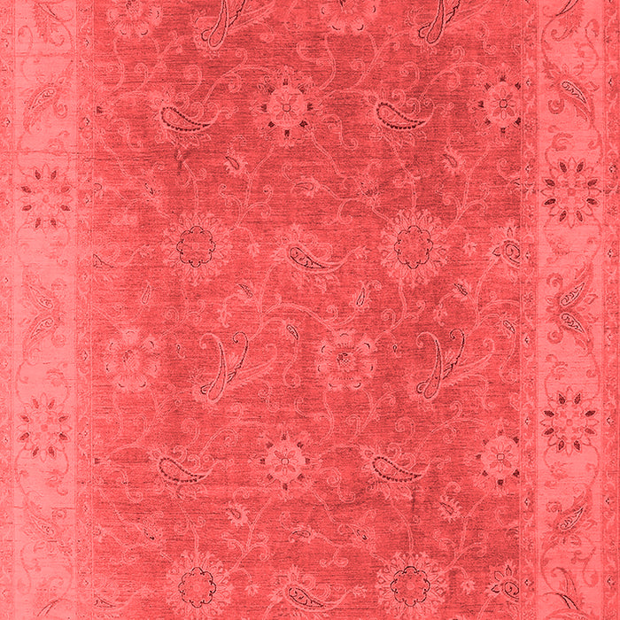Machine Washable Oriental Red Traditional Rug, wshurb919red