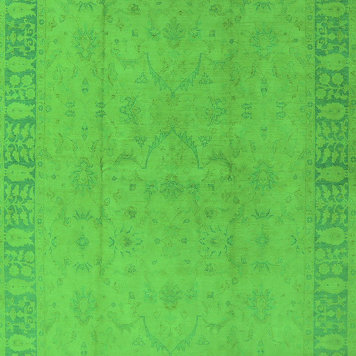 Oriental Green Traditional Rug, urb920grn