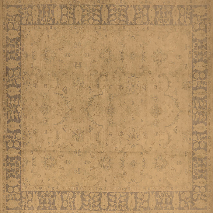 Square Oriental Brown Traditional Rug, urb920brn