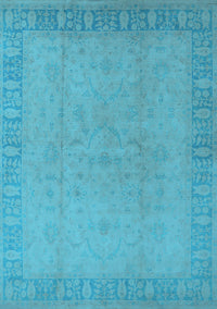 Oriental Light Blue Traditional Rug, urb920lblu