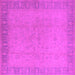 Square Oriental Pink Traditional Rug, urb920pnk