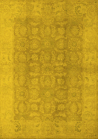 Oriental Yellow Traditional Rug, urb921yw