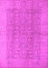 Machine Washable Oriental Pink Traditional Rug, wshurb921pnk