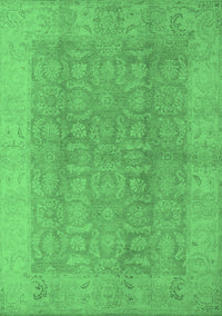 Oriental Emerald Green Traditional Rug, urb921emgrn