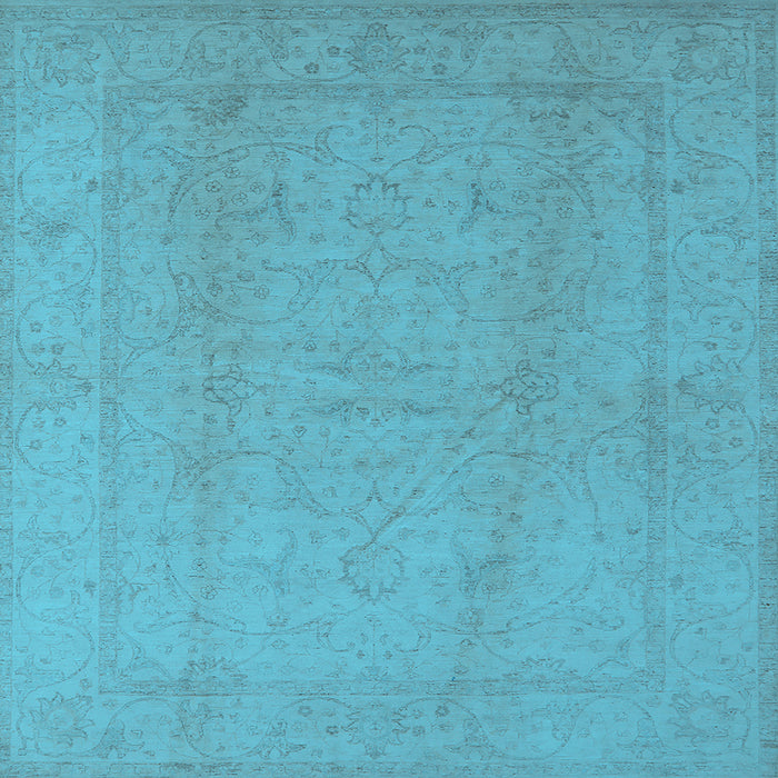 Square Oriental Light Blue Traditional Rug, urb922lblu
