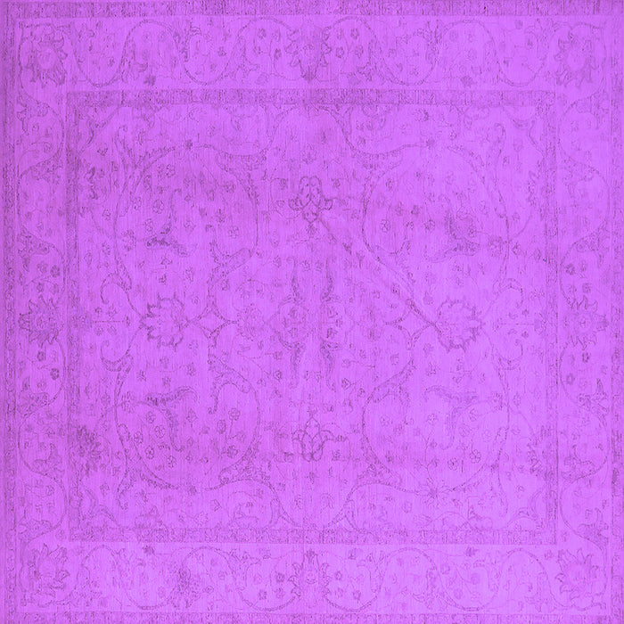 Square Oriental Purple Traditional Rug, urb922pur