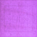 Square Oriental Purple Traditional Rug, urb922pur