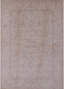 Mid-Century Modern Rosy Brown Pink Oriental Rug, urb922