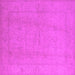 Square Machine Washable Oriental Pink Traditional Rug, wshurb922pnk