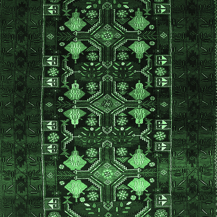 Machine Washable Oriental Emerald Green Industrial Area Rugs, wshurb923emgrn