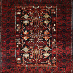 Square Machine Washable Industrial Modern Dark Brown Rug, wshurb923