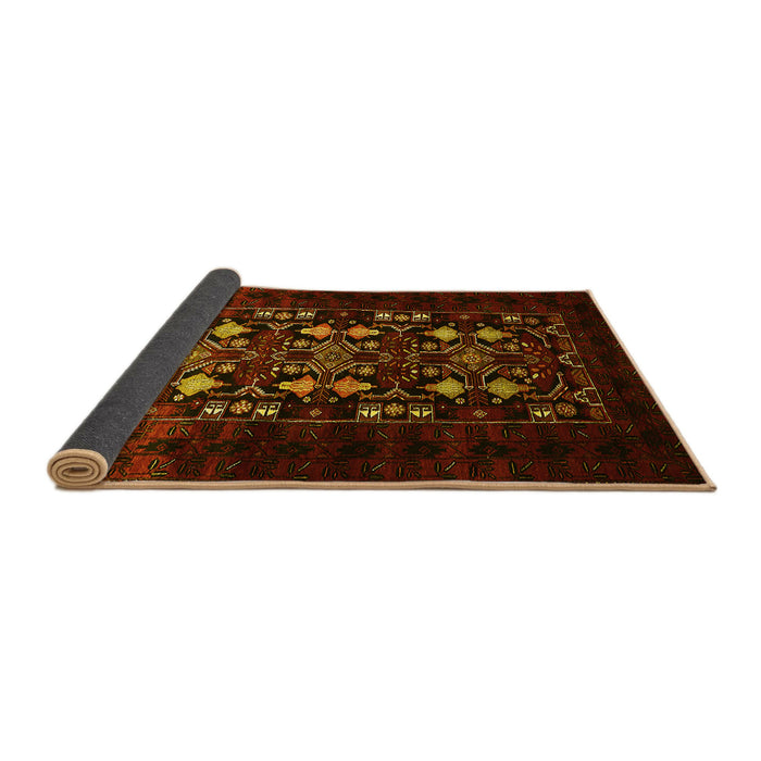 Sideview of Oriental Yellow Industrial Rug, urb923yw