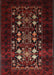 Mid-Century Modern Dark Brown Oriental Rug, urb923