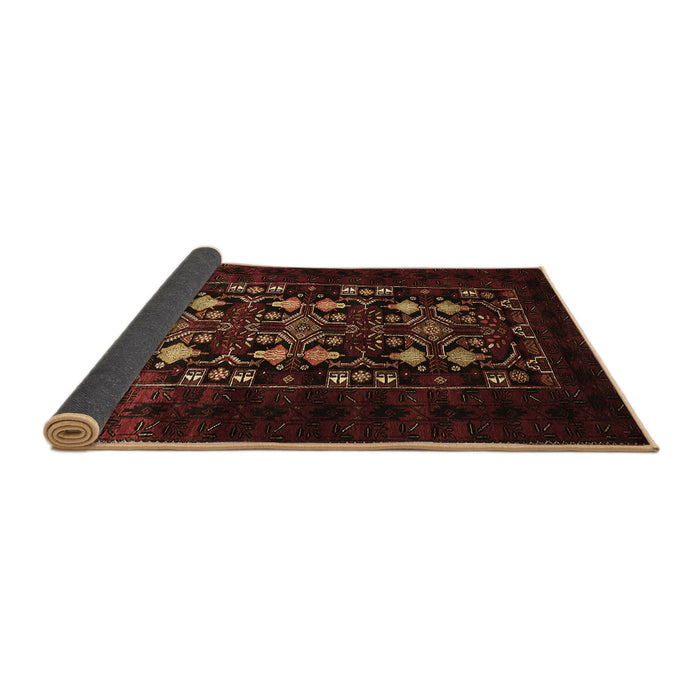 Sideview of Oriental Brown Industrial Rug, urb923brn