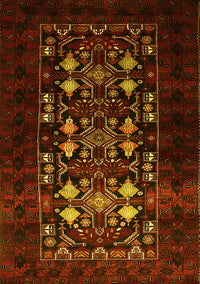 Oriental Yellow Industrial Rug, urb923yw