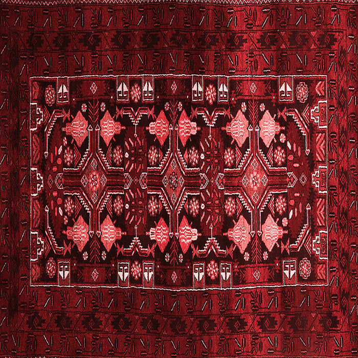 Machine Washable Oriental Red Industrial Rug, wshurb923red