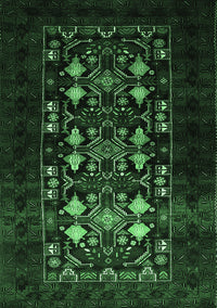 Oriental Emerald Green Industrial Rug, urb923emgrn