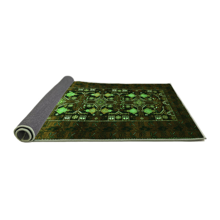 Sideview of Oriental Green Industrial Rug, urb923grn