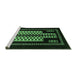 Sideview of Machine Washable Oriental Emerald Green Industrial Area Rugs, wshurb924emgrn