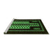 Sideview of Machine Washable Oriental Green Industrial Area Rugs, wshurb924grn
