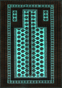 Oriental Turquoise Industrial Rug, urb924turq