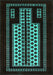 Oriental Turquoise Industrial Rug, urb924turq