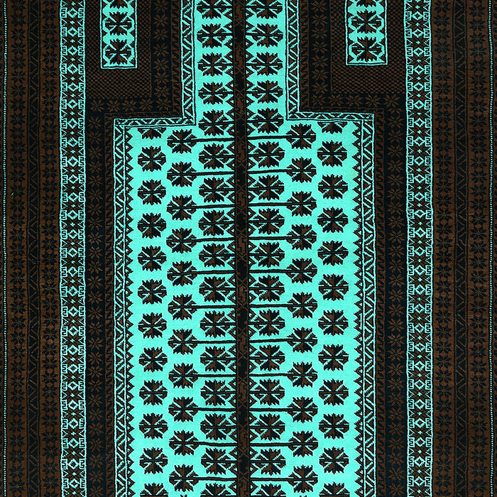 Oriental Turquoise Industrial Rug, urb924turq