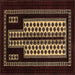 Square Oriental Brown Industrial Rug, urb924brn