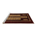 Sideview of Machine Washable Oriental Orange Industrial Area Rugs, wshurb924org