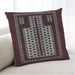 Lifestyle Image of Mid-Century Modern Urban Square Maroon Red Throw Pillow, 18 inch by 18 inch, pwurb924