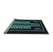 Sideview of Machine Washable Oriental Light Blue Industrial Rug, wshurb924lblu