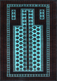 Oriental Light Blue Industrial Rug, urb924lblu