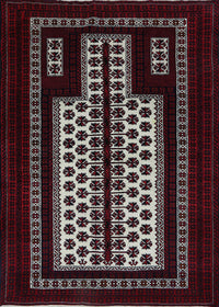 Machine Washable Industrial Modern Maroon Red Rug, wshurb924