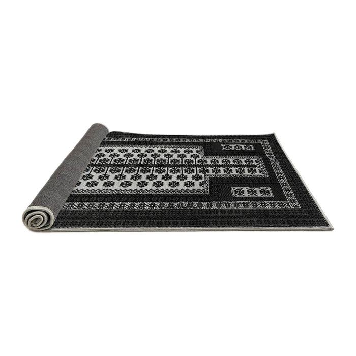 Sideview of Oriental Gray Industrial Rug, urb924gry