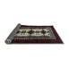 Sideview of Mid-Century Modern Chocolate Brown Oriental Rug, urb925