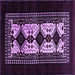 Square Machine Washable Oriental Purple Industrial Area Rugs, wshurb925pur