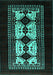 Oriental Turquoise Industrial Rug, urb925turq