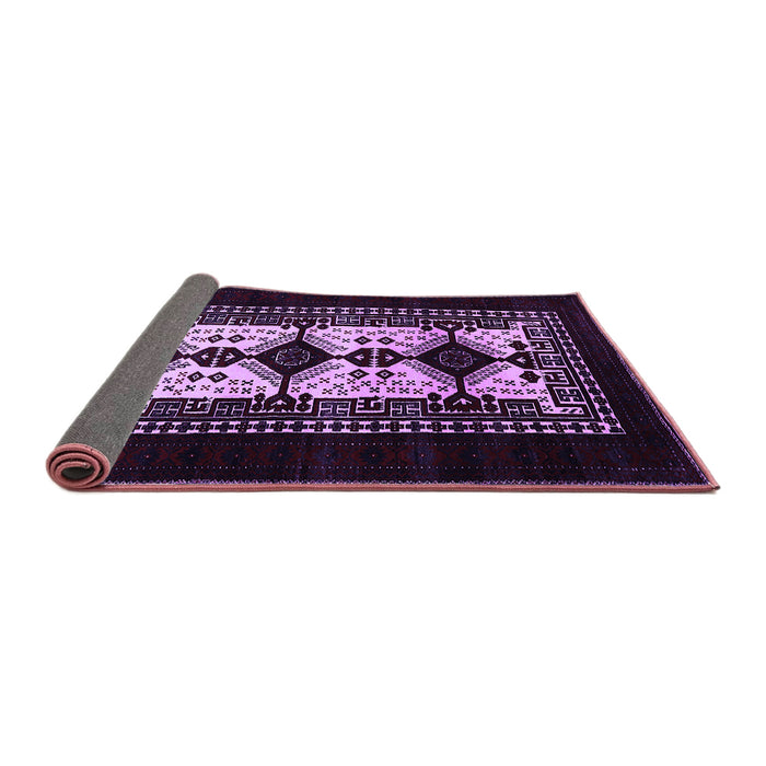 Sideview of Oriental Purple Industrial Rug, urb925pur